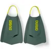 Image de Arena - Powerfin Pro II - Palmes d'entraînement à la Natation Unisexes pour Adulte, en Silicone, à Lame Courte, Personnalisables Gauche-Droite, Vert Sauge/Vert Citron, Taille 37-39