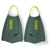 Image de Arena - Powerfin Pro II - Palmes d'entraînement à la Natation Unisexes pour Adulte, en Silicone, à Lame Courte, Personnalisables Gauche-Droite, Vert Sauge/Vert Citron, Taille 46-47