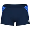 Image de arena Short de bain pour homme avec monogramme, 750 bleu marine multicolore, XXL