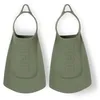 Image de Arena Palmes d'entraînement de Natation Unisexes pour Adultes Confortables et légères pour Homme et Femme, Palmes Courtes en Silicone, Talon Ouvert, Vert Sauge, 43-44