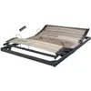 Image de EBAC Literie Sommier électrique S50 Mono-Lattes Bois-Réglage fermeté Zone lombaires-120x190-Gris