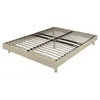 Image de EBAC Literie Sommier déco en Kit + Pieds 160x200 - Decokit 36 Lattes Bois - Chêne Clair - H. 13 cm