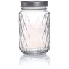 Image de Bocal Mason Jar avec couvercle 37,5 cl - diamant