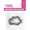 Image de 3 mini emporte-pieces inox nuages -
