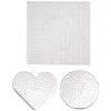 Image de GRAINE CREATIVE Lot 3 Plaques Picots Carre Rond Coeur