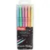 Image de Pochette 6 Rollers gel encre pastel K108P 0, 8mm