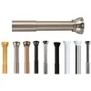 Image de Spirella, Barre tringle pour rideau de douche ou baignoire extensible sans perçage en Alu, Modèle KRETA, Résistant aux rayures, Fixation télescopique extensible à volonté, 75-125cm, Gris