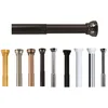 Image de Spirella, Barre tringle pour rideau de douche ou baignoire extensible sans perçage en Alu, Modèle KRETA, Résistant aux rayures, Fixation télescopique extensible à volonté, 75-125 cm, Noir