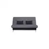 Image de Housse pour clic clac 130 cm ABA IZIA coloris anthracite