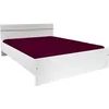 Image de BOSTON Lit adulte contemporain - Décor blanc - l 140 x L 190 cm