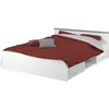 Image de PARISOT Lit adulte contemporain blanc mat - l 140 x L 200 cm - ZODIAC