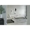 Image de PARISOT Lit adulte - Contemporain - Décor blanc et blanc brillant - l 140 x L 190 cm - EDEN