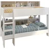 Image de PARISOT Lits superposés enfant 2 x 90x200 cm - Décor Chêne et Blanc Ombre - Sommiers inclus - JIM