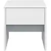 Image de Chevet 1 tiroir PIROUETTE coloris blanc