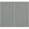 Image de LOT DE 2 DEMI-PORTES CADRÉES VERT CELADON SOPHIA