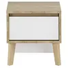 Image de Gami Larvik Tables de Chevet pour Adulte, Panneaux de Particules revêtus Papier Imitation, Chêne Blond, Petit