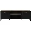 Image de Banc TV 136 cm MANCHESTER coloris noir/chêne
