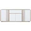 Image de Buffet 4 portes ASTON coloris ch ne Kronberg/blanc