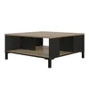 Image de Table basse carrée - GAMI - TRUST - Double plateau - Chêne et noir