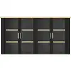 Image de Surmeuble vitrée 4 portes SEQUOIA
