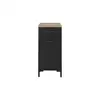 Image de Meuble bas de cuisine 40 cm 1 porte 1 tiroir MANCHESTER F5 coloris noir