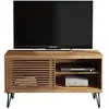 Image de Caemmum Meuble TV 50 Pouces 1 Porte Coulissante 3 Niches