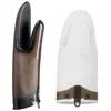 Image de Mastrad - Gant De Cuisine Silicone & Coton   Gant Four Anti-Chaleur Jusqu'à 300°C   Gant Silicone Antidérapant   Étanche   Doublure Amovible Lavable   30 cm - Noir