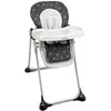 Image de Trottine FARADAY 3 Chaise haute bébé multipositions avec réducteur, Inclinable, Hauteur réglable, Plateau coulissant avec surtablette amovible, Harnais 5-points, Roulettes, Pliage compact - NoirEtoile