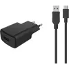 Image de Chargeur + câble ESSENTIELB 12W Smart IC USB-A + Cable USB-C 1M