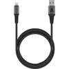 Image de Câble Lightning ADEQWAT vers USB 3M renforcé certifié Apple Noir