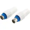 Image de Fiche antenne TV ESSENTIELB TV 9.52 1 Male + 1 Femelle Plastique