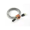 Image de Câble micro USB ADEQWAT vers USB 2M tréssé Gris