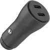 Image de Chargeur allume cigare ADEQWAT 60W 2x USB-C noir