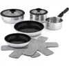 Image de Batterie de cuisine ESSENTIELB 10 pcs revetement sain - Sans PFAS
