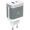 Image de Chargeur ADEQWAT 45W charge rapide USB + USB-C Blanc