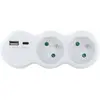 Image de Essentielb - Multiprise  3 En 1 - 2 Prises Classiques, 1 Prise Usb-A Et 1 Prise Usb-C