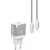 Image de Chargeur + câble ADEQWAT USB-C 35W + Câble lightning 1M Noir