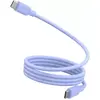 Image de Câble de charge ESSENTIELB vers USB-C silicone magnétique1M Violet