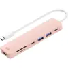 Image de Essentielb - Hub  7 En 1 Usb C Rose