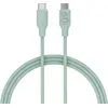 Image de Câble USB C ESSENTIELB vers USB-C 1m vert métallisé