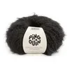 Image de Pingouin - Pelote de Laine Pingo Brush Mohair - Laine à Crocheter et à Tricoter - 17% LAINE,17% MOHAIR,55% ACRYLIQUE,11% POLYESTER - Aiguille n°6 - Couleur NOIR
