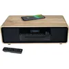Image de THOMSON Micro-chaîne Bluetooth Bois/Noir - Radio FM/Dab+/CD/MP3/USB/Induction, 60W, Affichage LCD, Télécommande, Alim. 230V