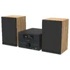 Image de Thomson Micro Chaine Bluetooth Radio CD MP3 (Bois et Noir)