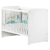 Image de Lit bébé - 120 x 60 cm - Babyprice Basic - En bois blanc