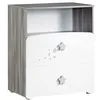 Image de BabyPrice Commode à Langer et 1 Niche en Bois Blanc