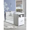 Image de Lit combiné - 120x60cm - Evolutif en 90x190cm - Babyprice Leaf - En bois gris
