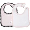 Image de Bavoirs lot de 2 en coton Rose