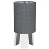 Image de Sauthon Lampe de Chevet avec Pied en Coton Gris