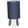 Image de Sauthon Lampe de Chevet avec Pied en Coton Bleu