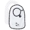 Image de Lot de 2 bavoirs en coton blanc